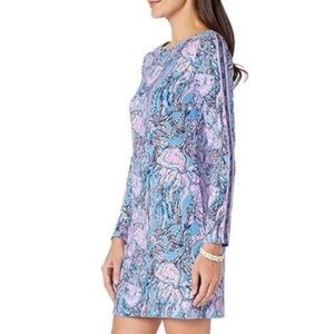 LILLY PULITZER‎ Beline Dress In Lapis Lazuli Horseshoe Bay size XS